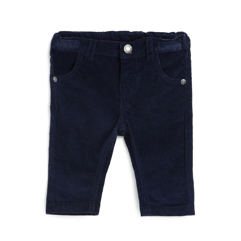 Boys Dark Blue Solid Long Trouser image number null